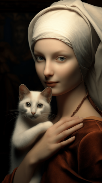 Lady with a cat-min